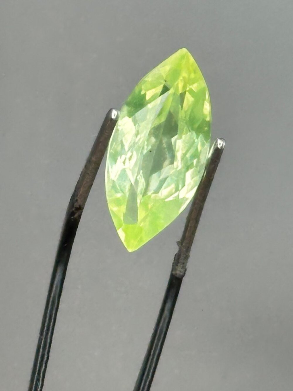 Certified Marquise Peridot Jewel